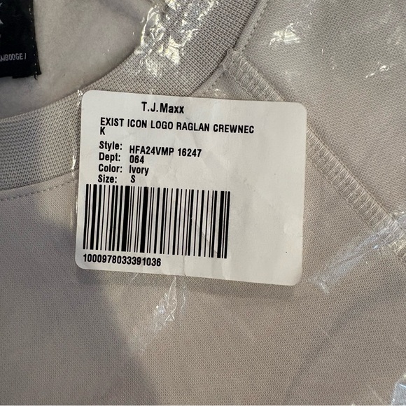 NWT Hurley Exist Icon Logo Raglan Crewneck | Size: Small - Picture 5 of 7